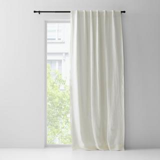 European Flax Certified Linen Blackout Window Curtain Panel