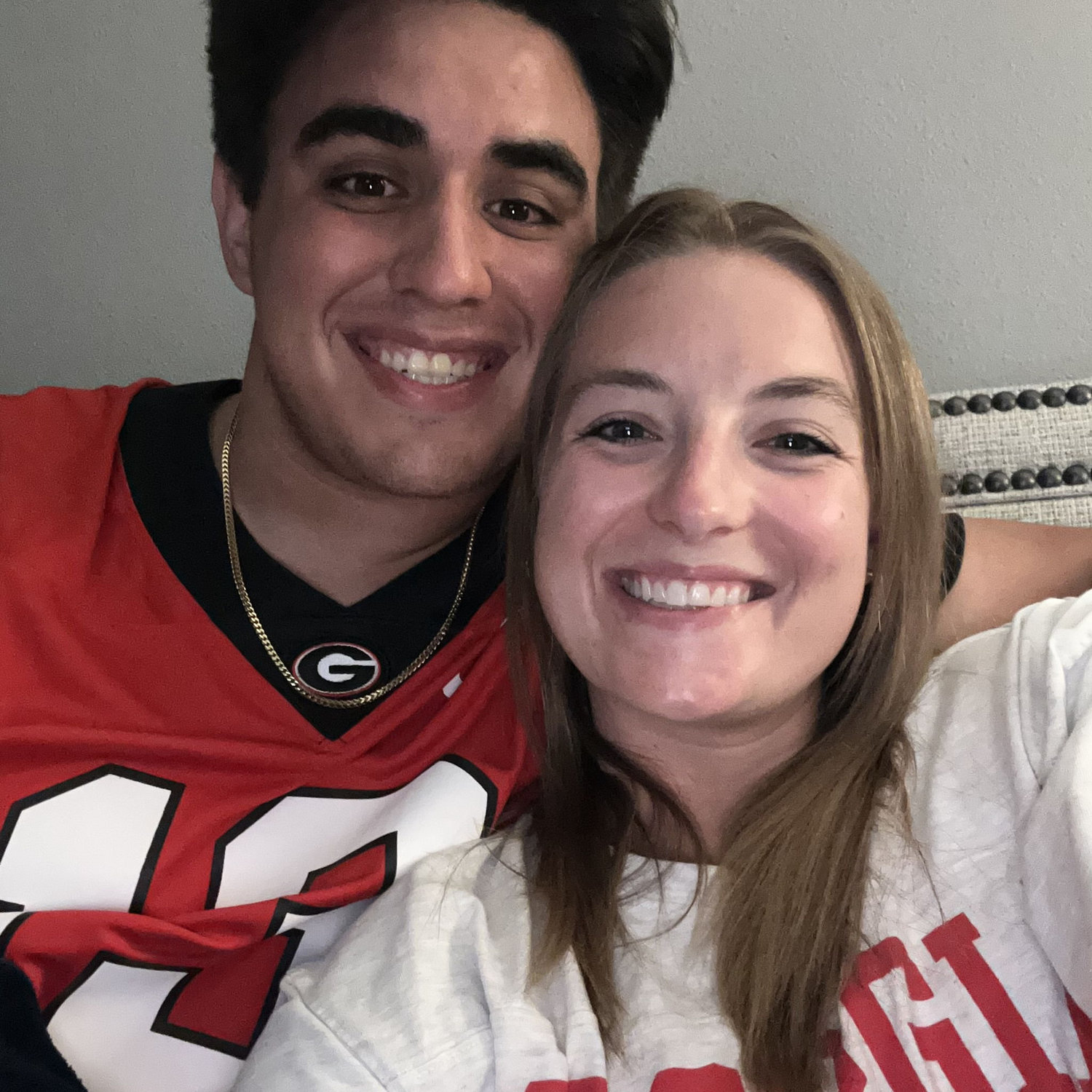 Watching our first GA football game together! August 2023