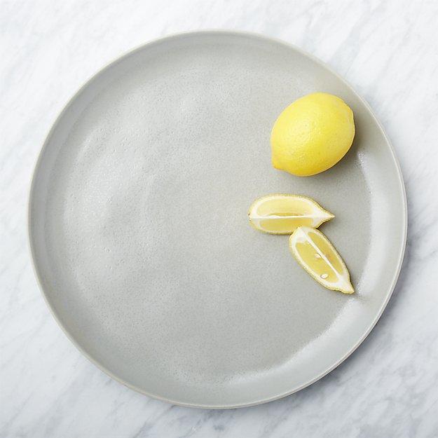 Visto Grey Stoneware Platter