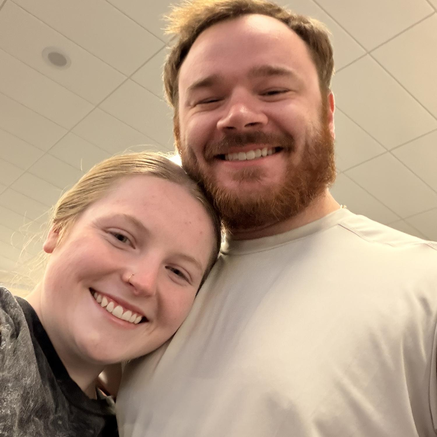 10 month anniversary first photo recreation! In the SLC airport of course
