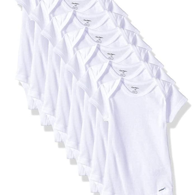 Gerber Baby 8-Pack Short Sleeve Onesies Bodysuits