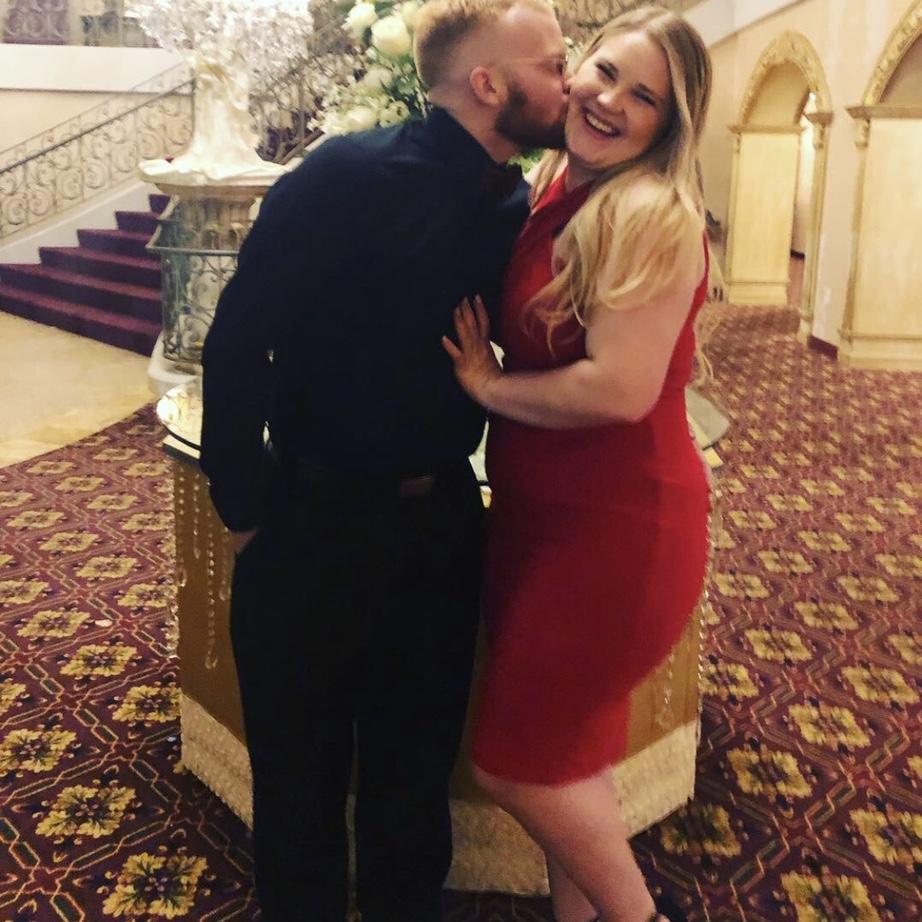 Our first big outing as a couple to a friend's wedding.
