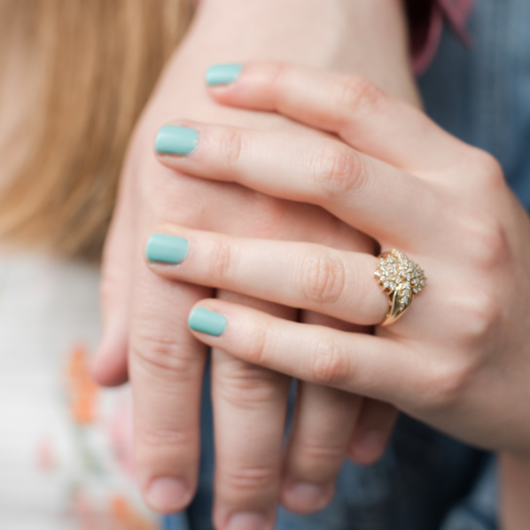 Kim's grandma ring that Zachary proposed with:)