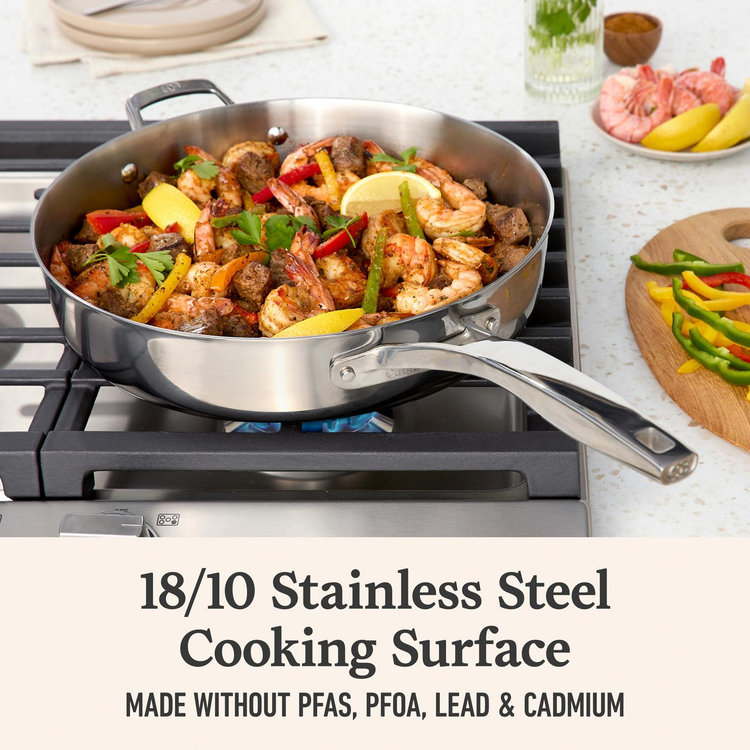 Calamante Crest & ACT1 Lサイズセット Calphalon, Premier Stainless Steel 8-Piece Cookware Set | Zola
