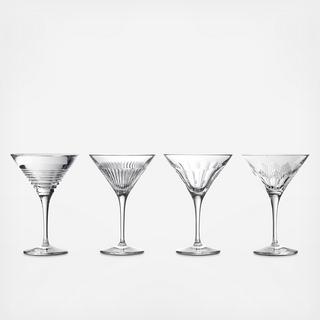 Mixology Assorted Martini Glass, Set of 4