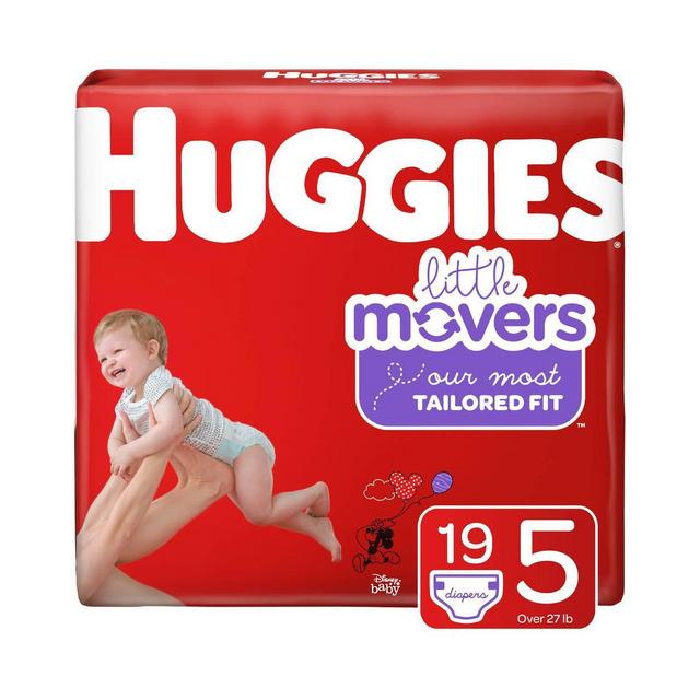 Huggies Little Movers Diapers - Size 5 (19ct)