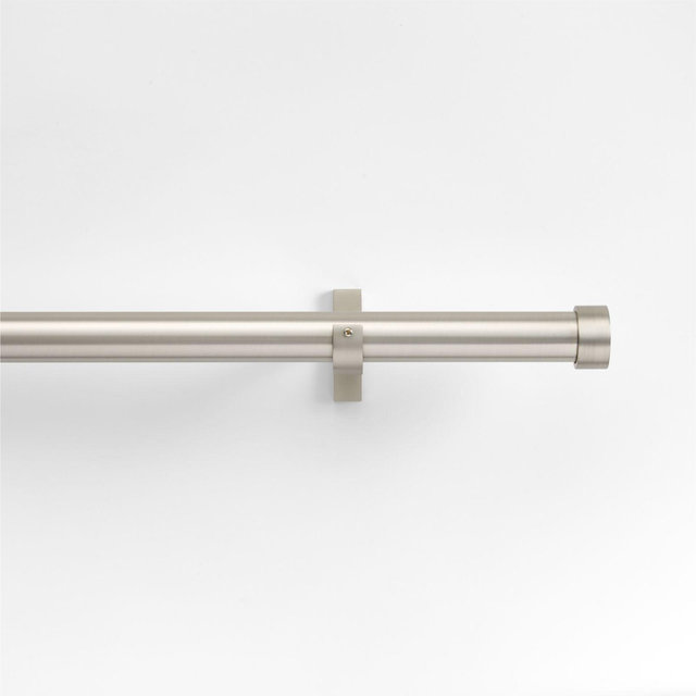 1" Brushed Nickel 48"-88" Rod with Small Endcap