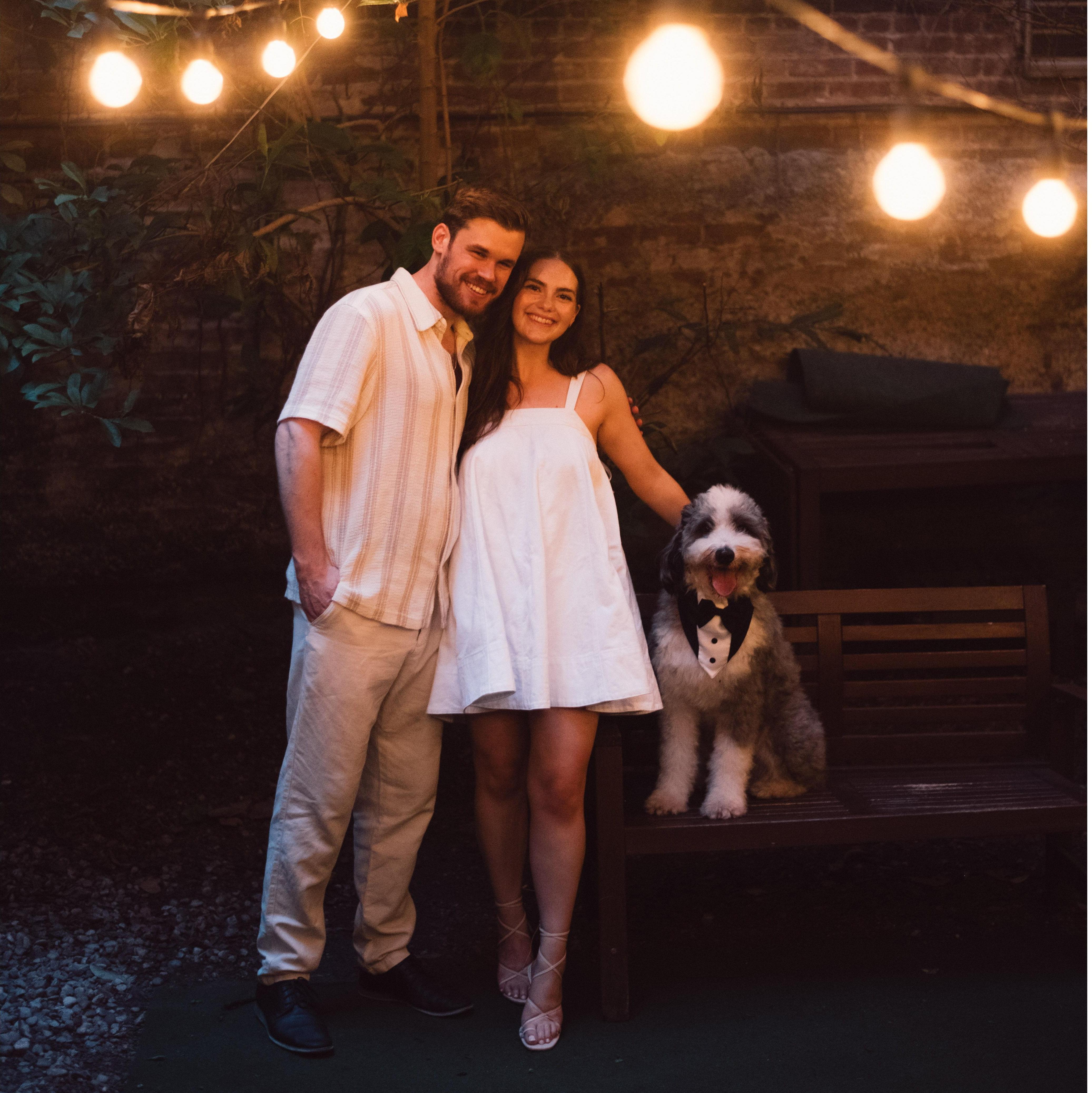 Engagement shoot in our backyard in NYC!