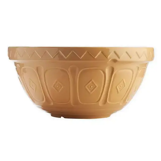 Mason Cash® 10.5 qt. Earthenware Mixing Bowl in Cane