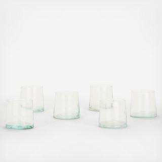 Recycled Glass Tumbler, Set of 6