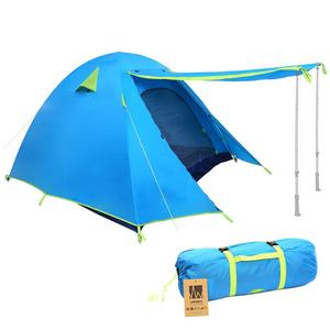 WEANAS Professional Backpacking Tent 2 3 4 Person 3 Season Weatherproof Double Layer Large Space Aluminum Rod for Outdoor Family Camping Hunting Hiking Adventure Travel (Azure, 1-2 Person)