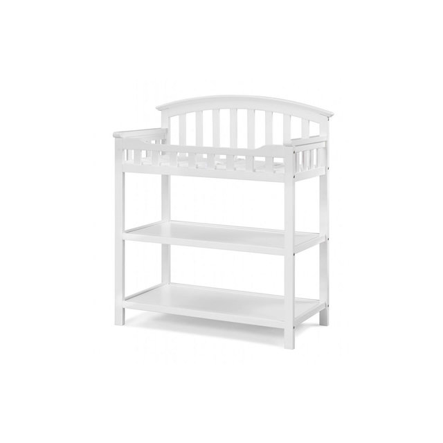 Graco Changing Table with Water-Resistant Changing Pad - White