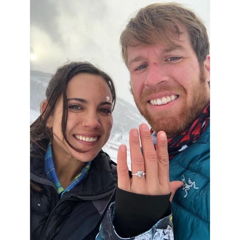 Moments after she said YES!
