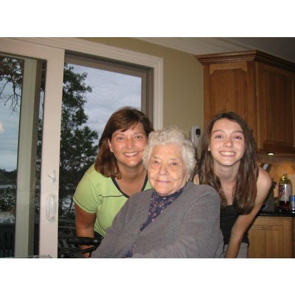 Great Grandma Reid, mother of the bride and the bride