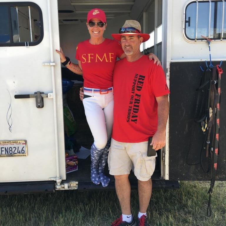 We always support the troops as a team on RED Friday!