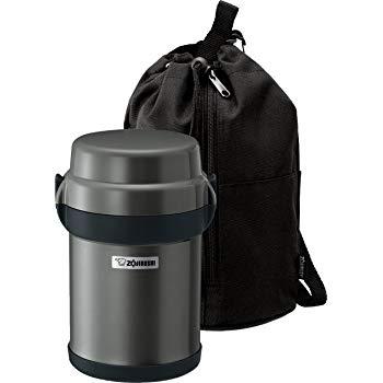 Zojirushi Mr Bento Stainless Lunch Jar, Gun Metallic