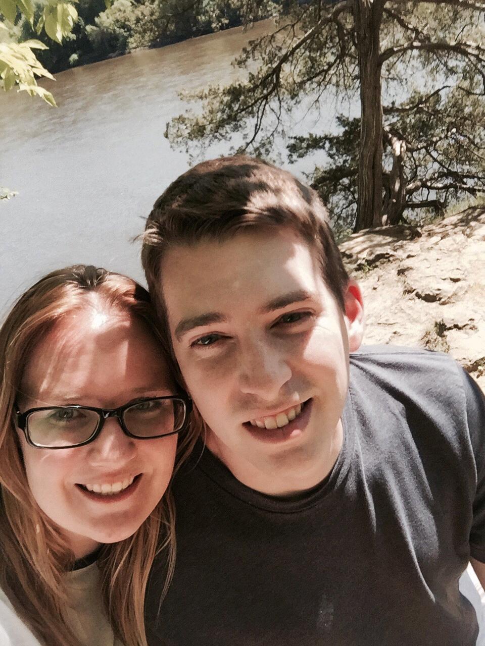 We love to hike! This was on a hike in a State Park near Cedar Rapids Iowa.
