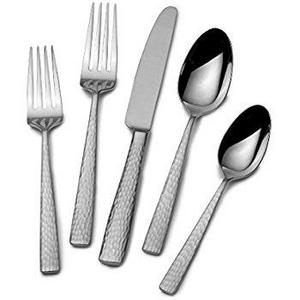 Mikasa Oliver 65-Piece 18/10 Stainless Steel Flatware Set with Serveware, Service for 12