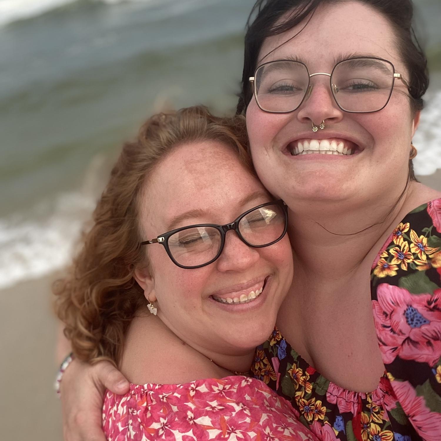 We both loved getting to go to the ocean together