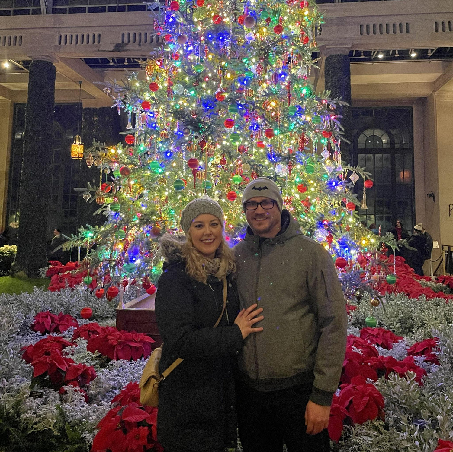 Our first trip to Longwood Gardens, first time we took pictures together