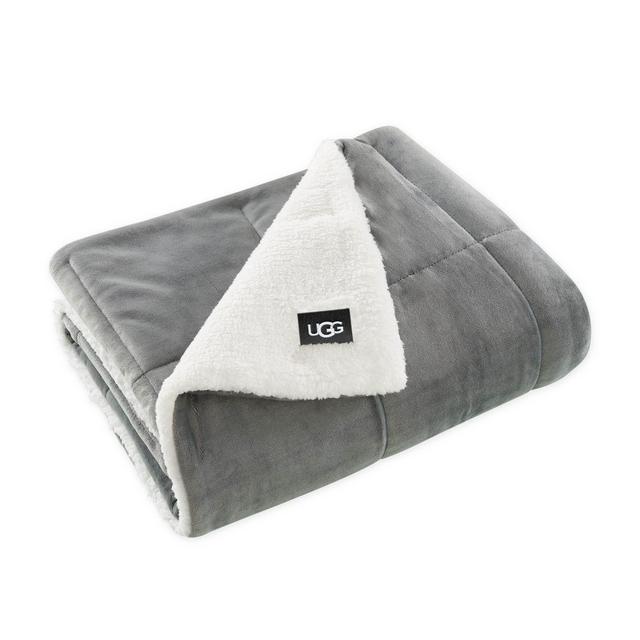 UGG® Avery Quilted Throw Blanket in Seal Grey