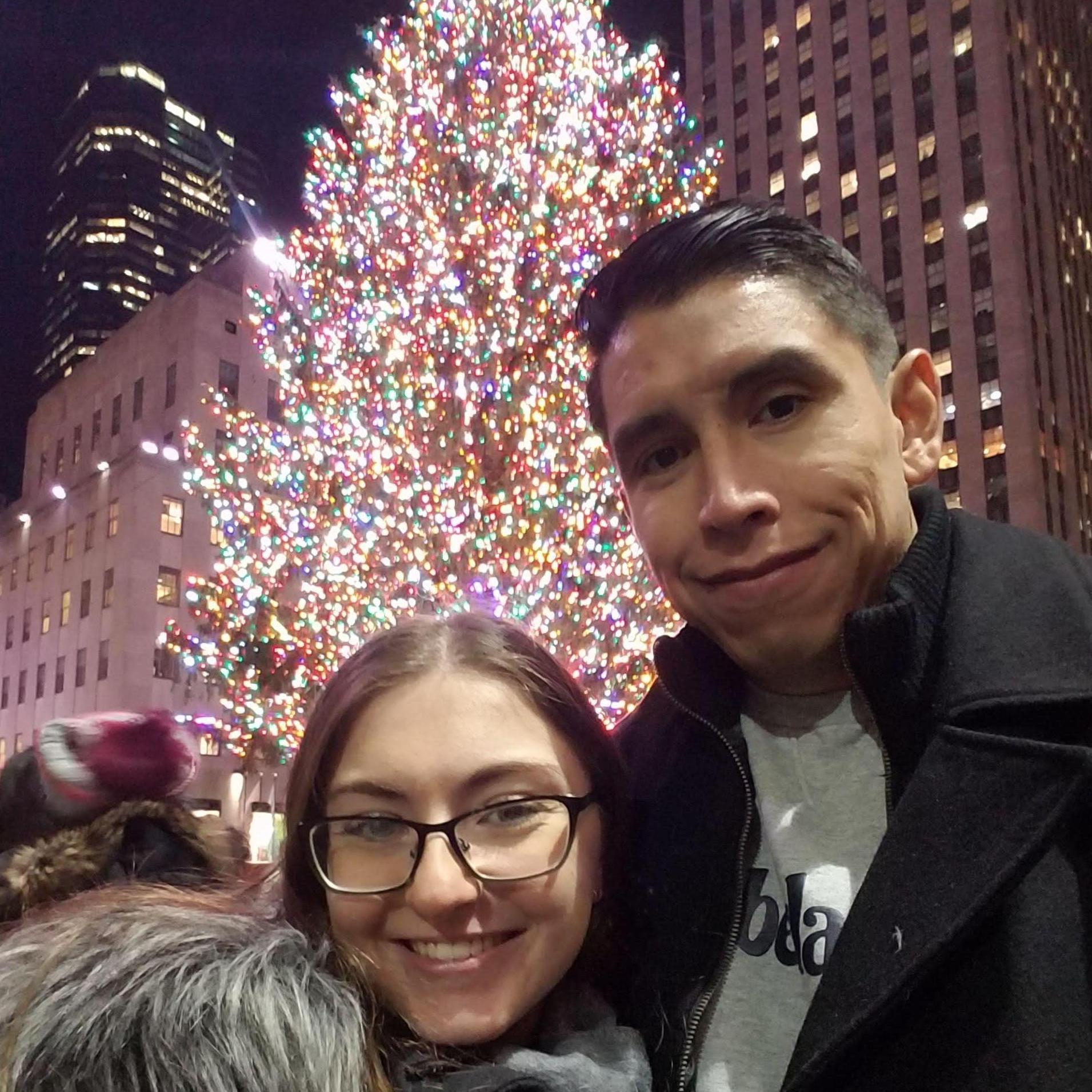 Every year we've been together we have gone to see the Christmas tree at Rockefeller center.