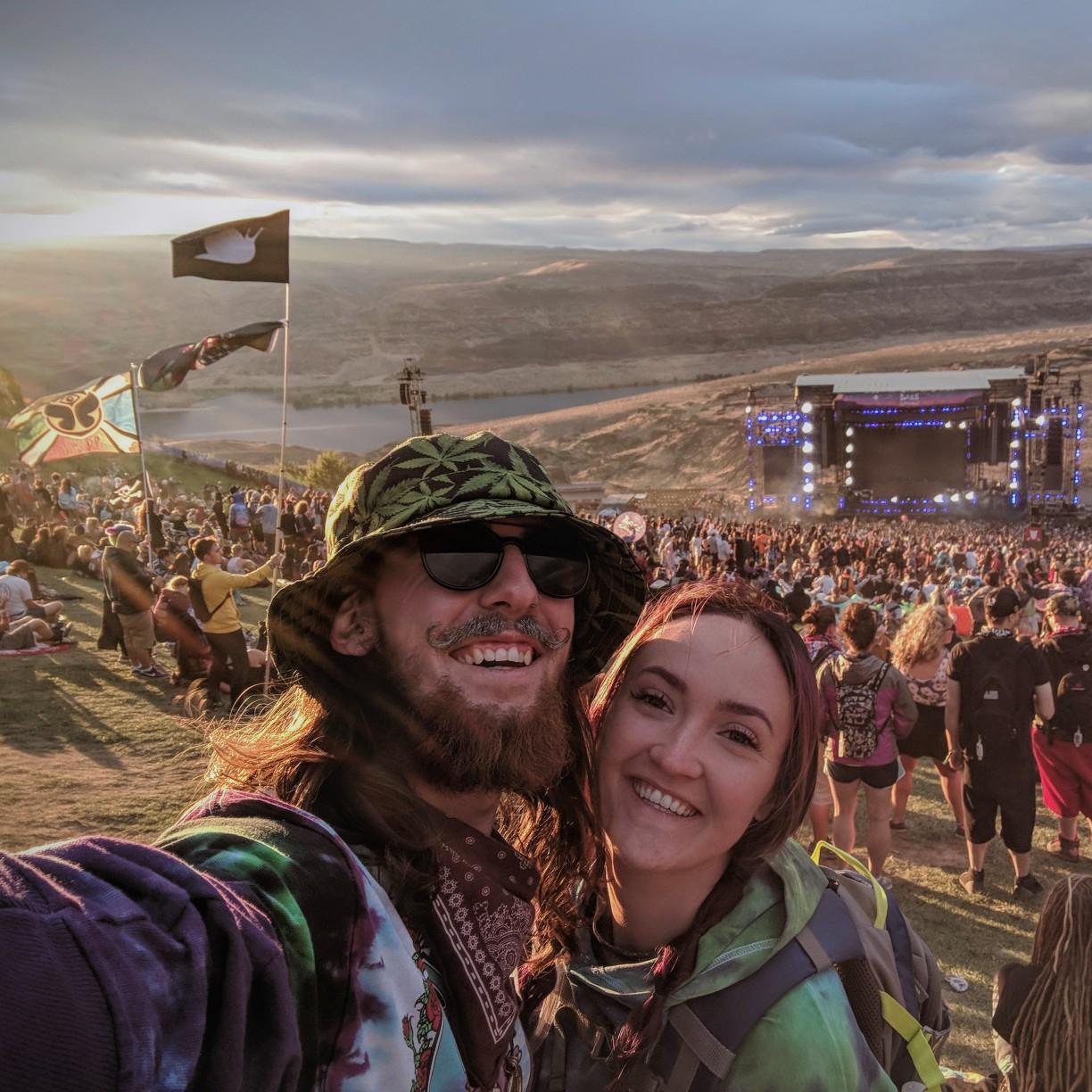 Celebrating our engagement, along with our love for electronic heavy bass music!