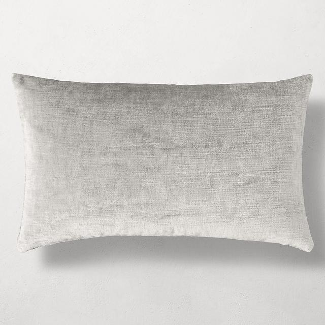 Italian Lustrous Velvet Pillow Cover - Lumbar