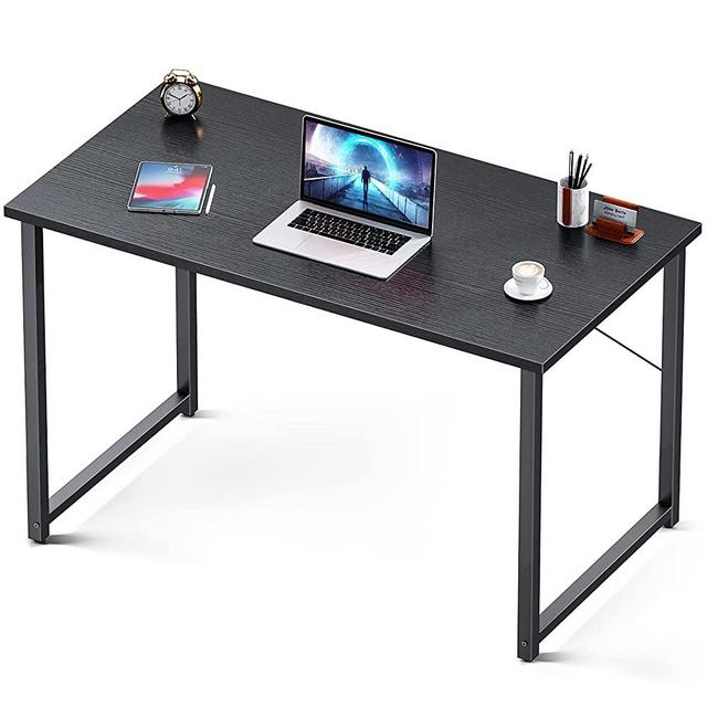 Coleshome Computer Desk 39", Modern Simple Style Desk for Home Office, Sturdy Writing Desk,Black