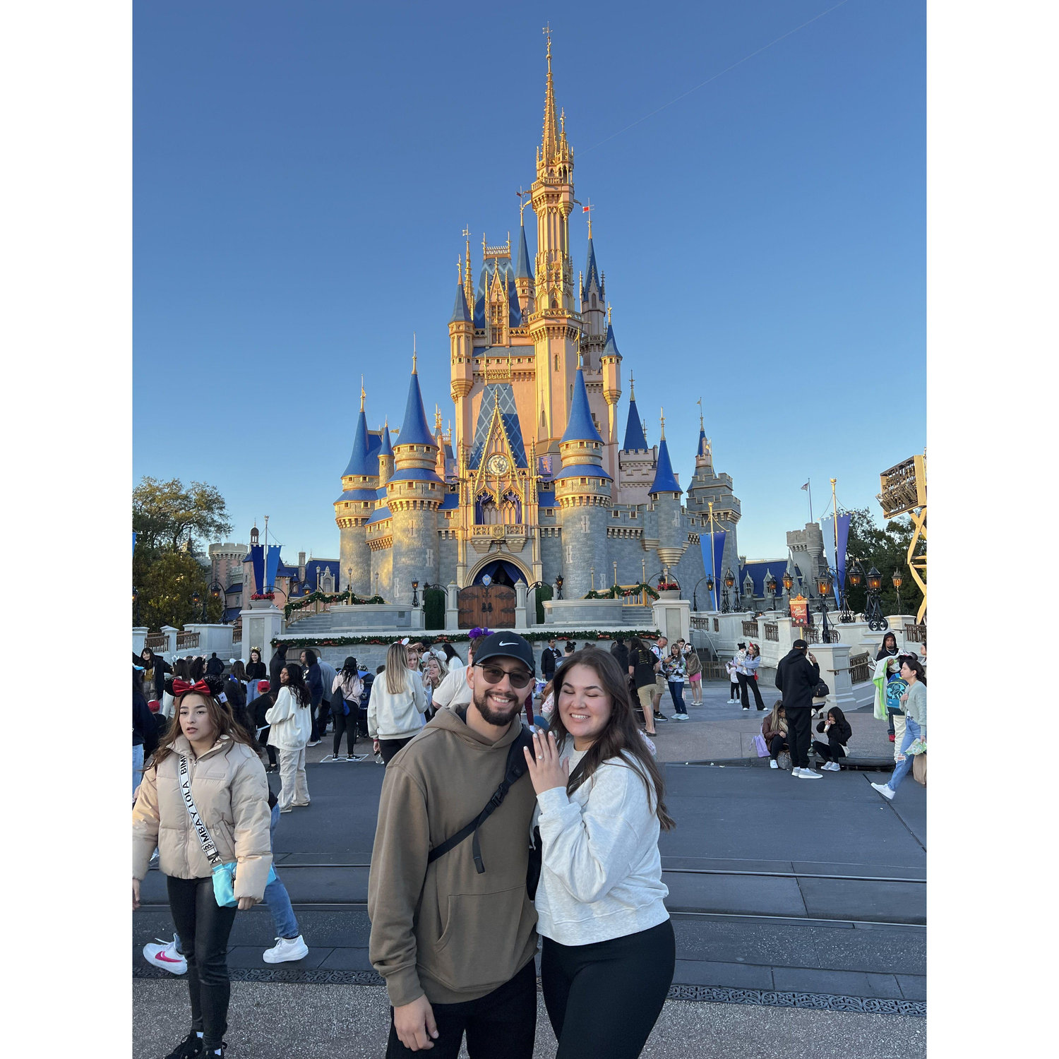 The day we got engaged at the most magical place on earth!