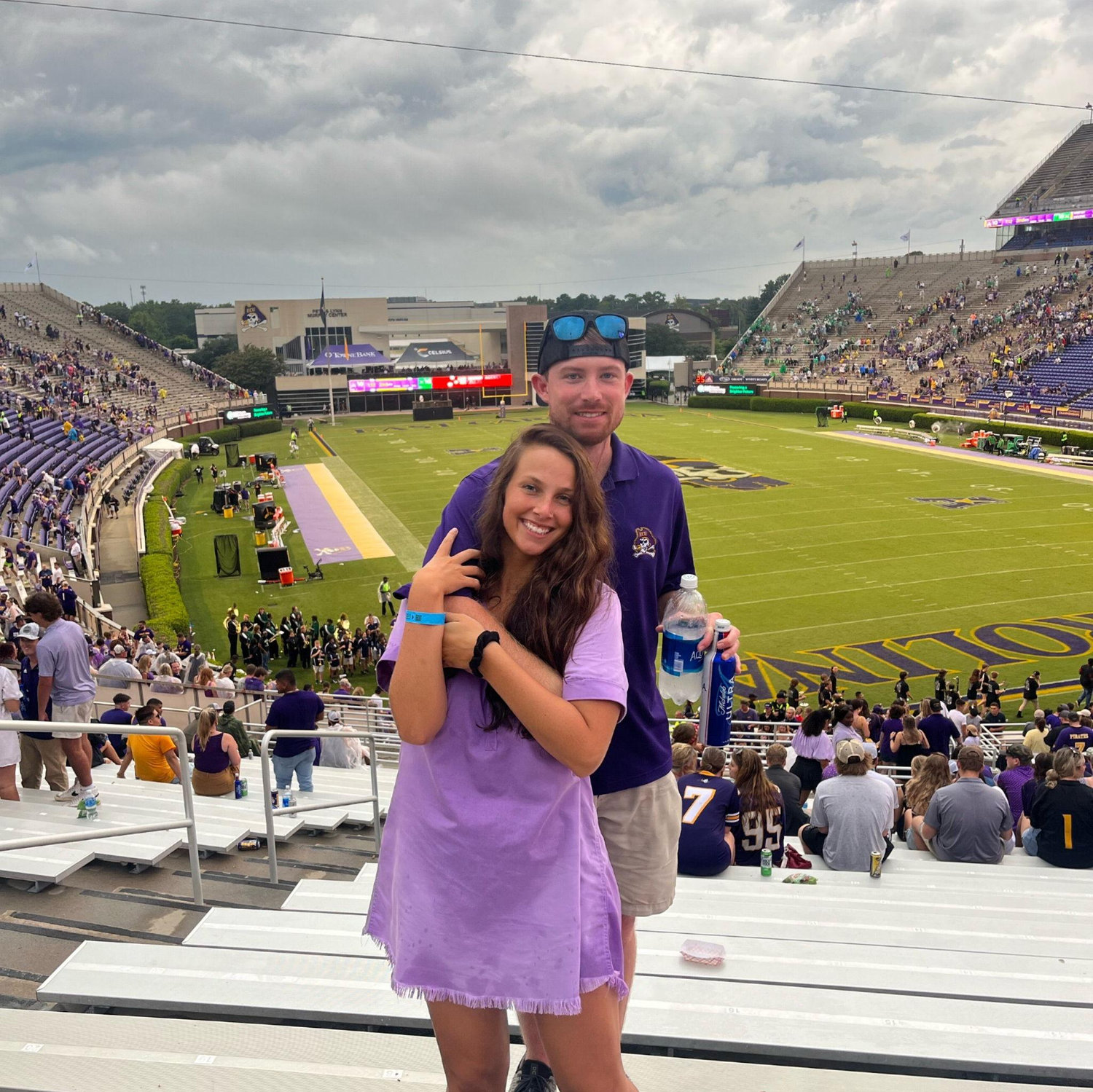 Our First Photo & First Football game - Back where it all started