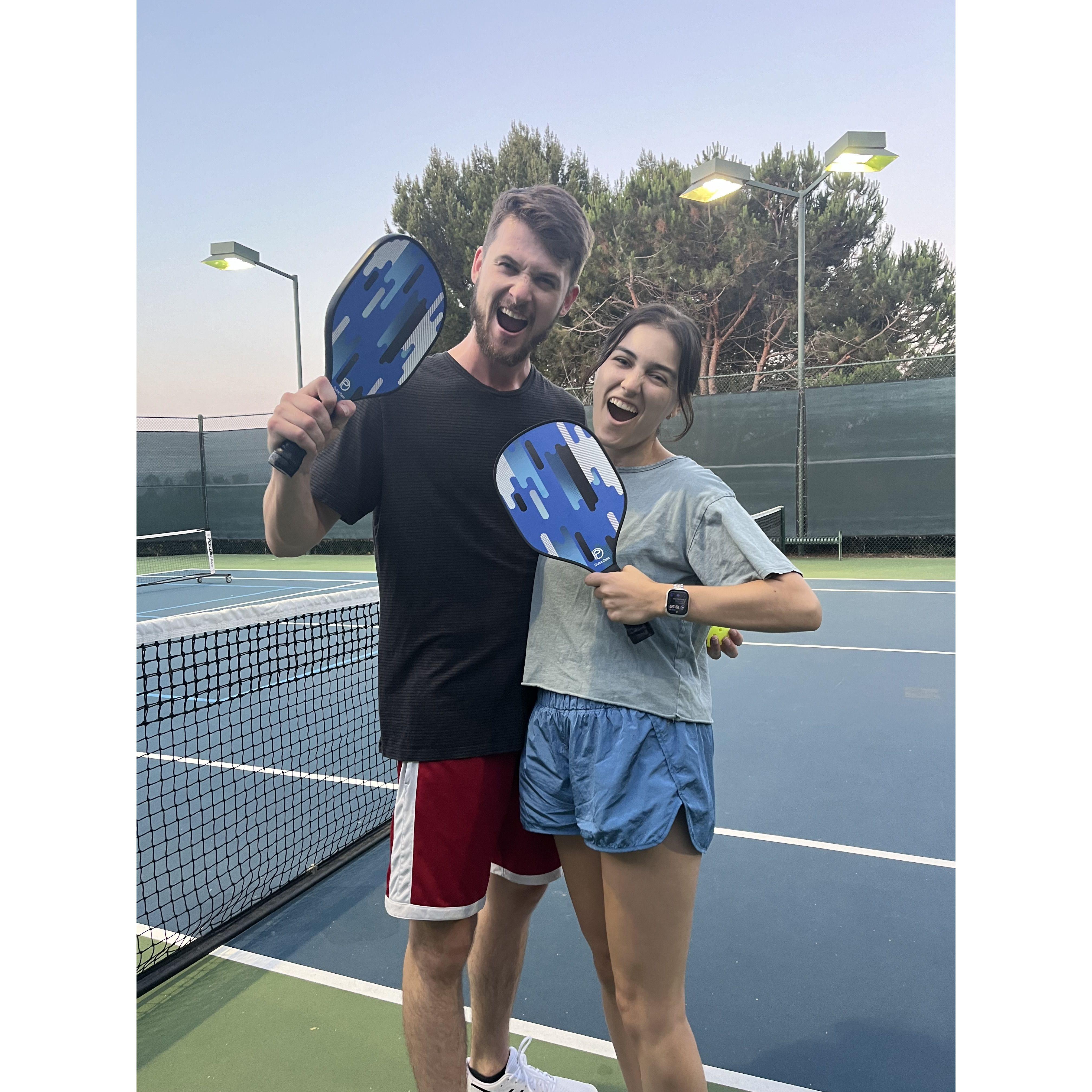 The year we started playing pickleball like everyone else!