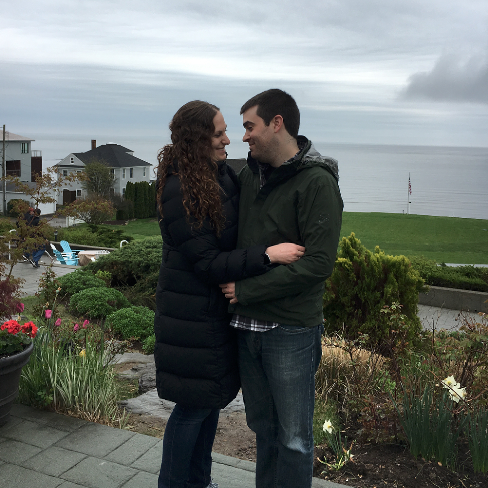 Click through the following "Back to the Future" inspired scrapbook to learn more about our love story! These pages are taken from a real scrapbook Sam made for Jeremy as an engagement gift.