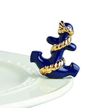 Nora Fleming Hand-Painted Mini: Anchors Aweigh (Anchor) A232