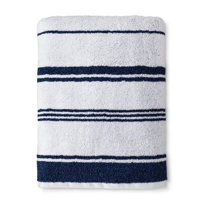 Bath Towel Performance Texture Bath Towels And Washcloths Xavier Navy - Threshold™