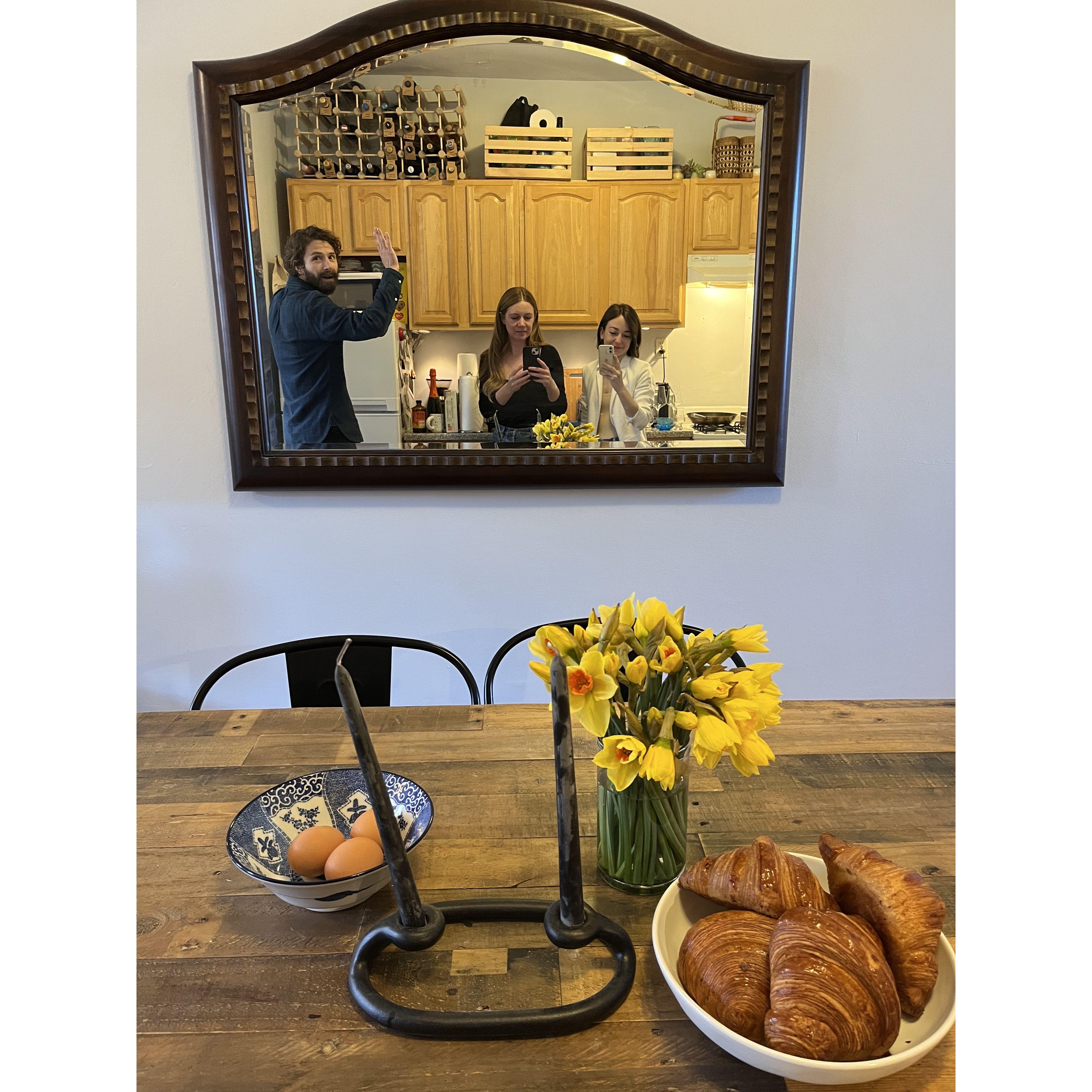 Breakfast with our dear friend, Kate