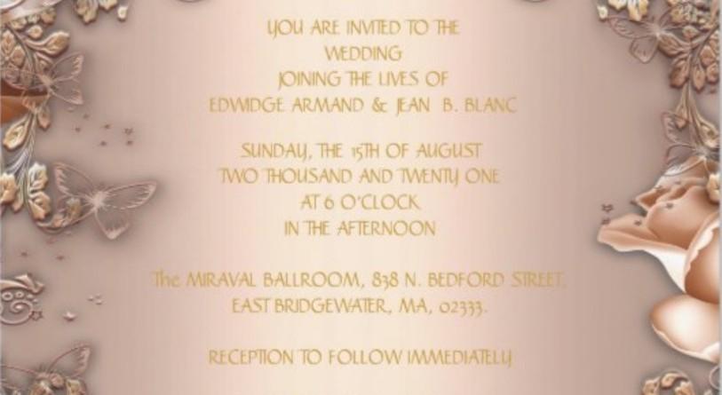 The Wedding Website of Edwidge Armand and Jean baptiste Blanc