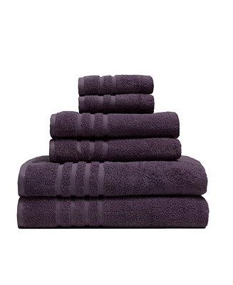 6-Pc Plush Bamboo-Blend Towel Set