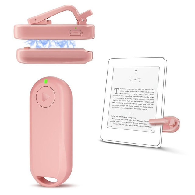 CoBak Remote Page Turner – Page Turning & Camera Remote Shutter for Kobo, E-Readers, iPad & iPhone, Compatible with Kindle Paperwhite – Wireless Control for Reading, Photos & Video