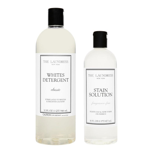 The Laundress Stain Solution, Laundry Stain Treatment, 16 Fl Oz Whites Detergent, Concentrated Laundry Detergent Liquid, Classic Scent, 32 oz.