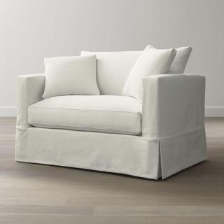 Willow Modern Slipcovered Chair and a Half