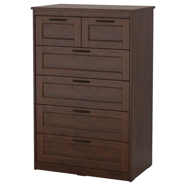 SONGESAND6-drawer chest, brown32 1/4x49 5/8 "