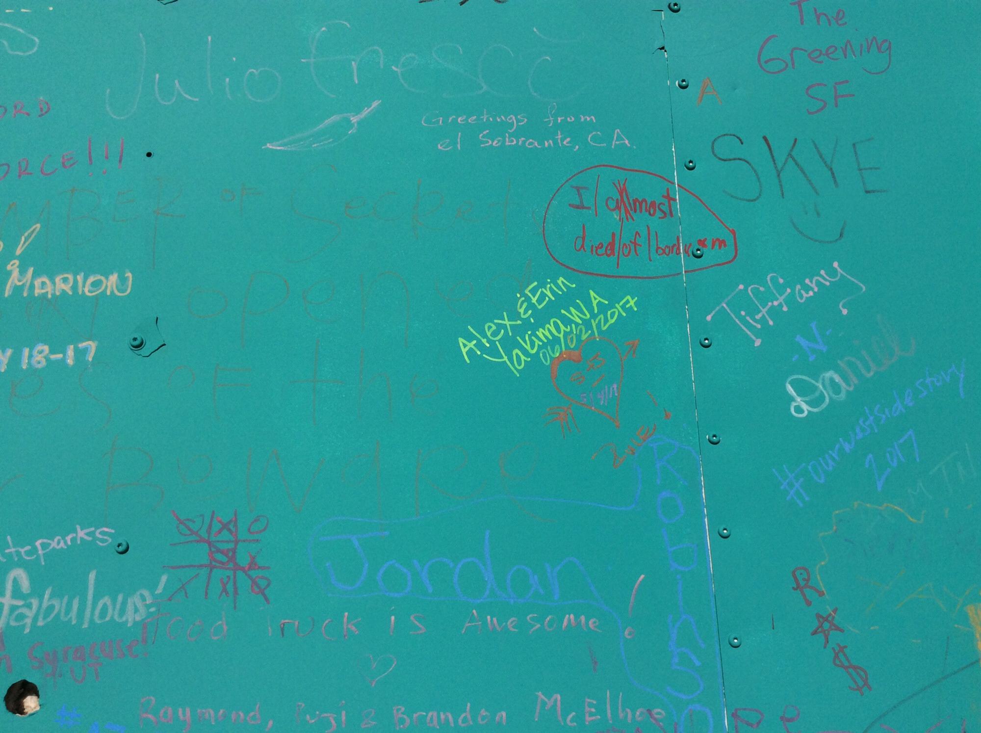 We left our mark on the BBQ food truck.