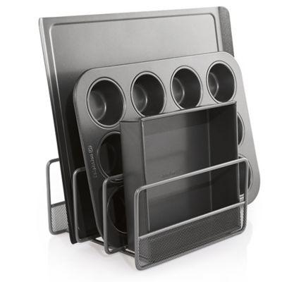 ORG Vertical Mesh Organizer Rack in Brushed Silver