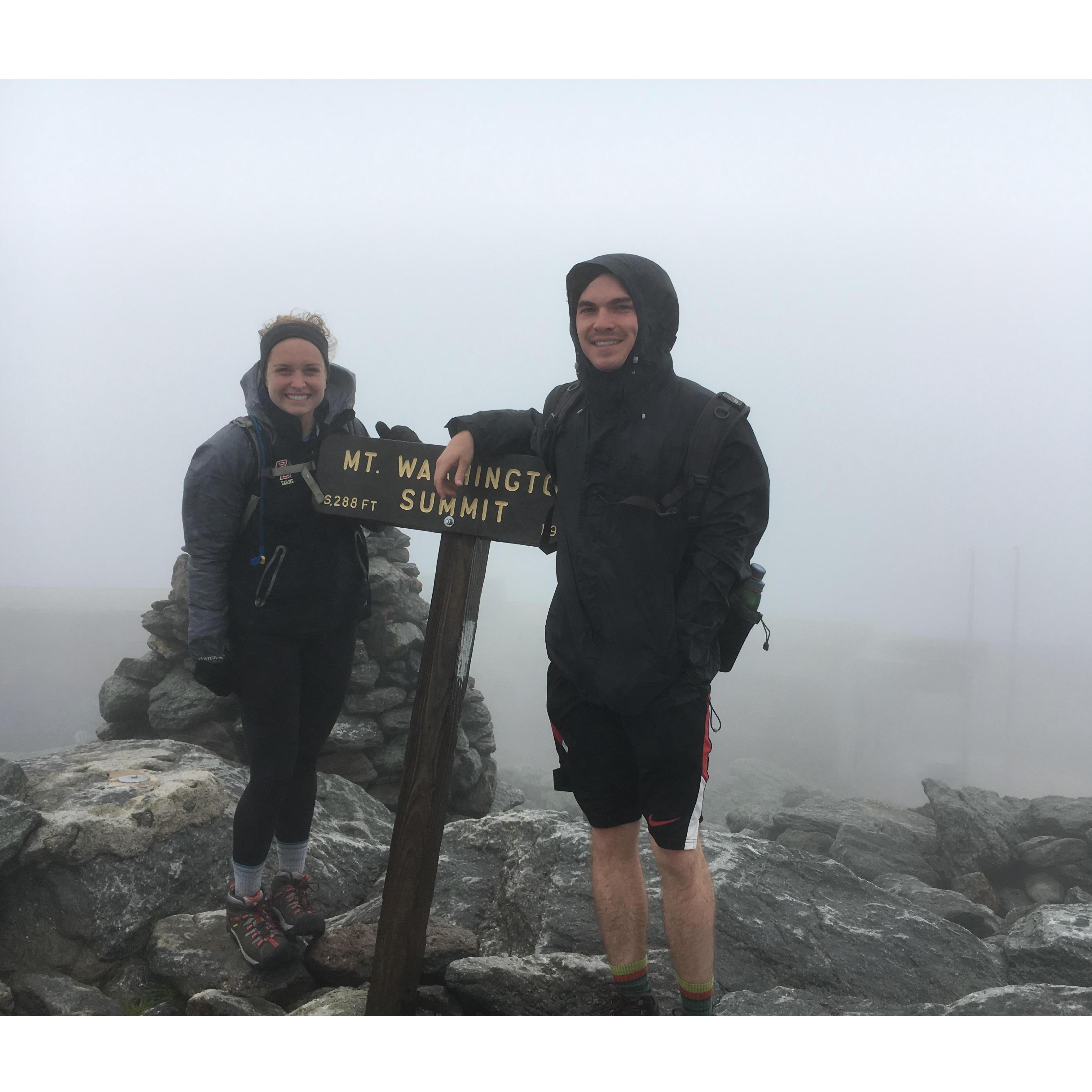 A balmy 25 degrees hike to the top of Mt. Washington, July 2016.