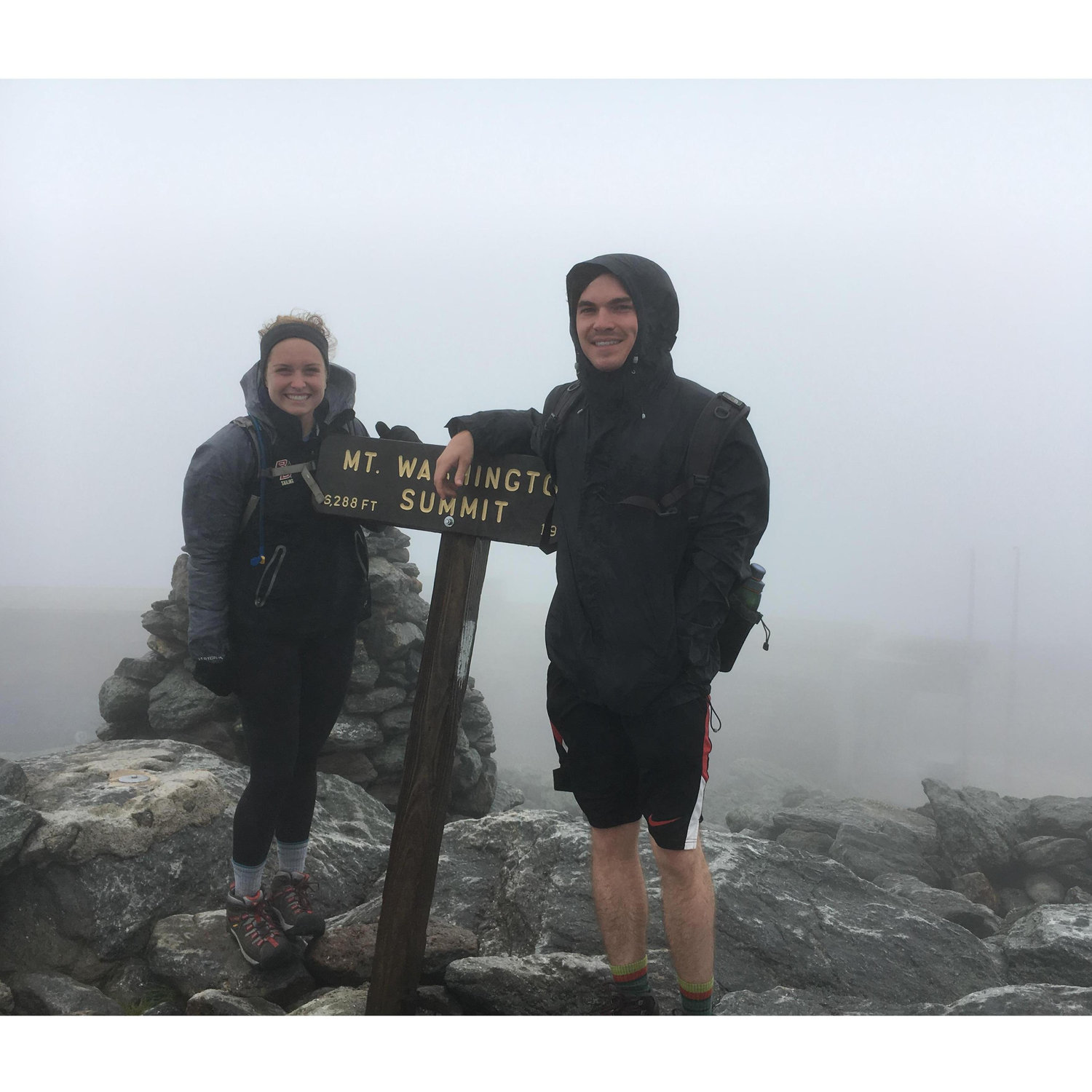 A balmy 25 degrees hike to the top of Mt. Washington, July 2016.