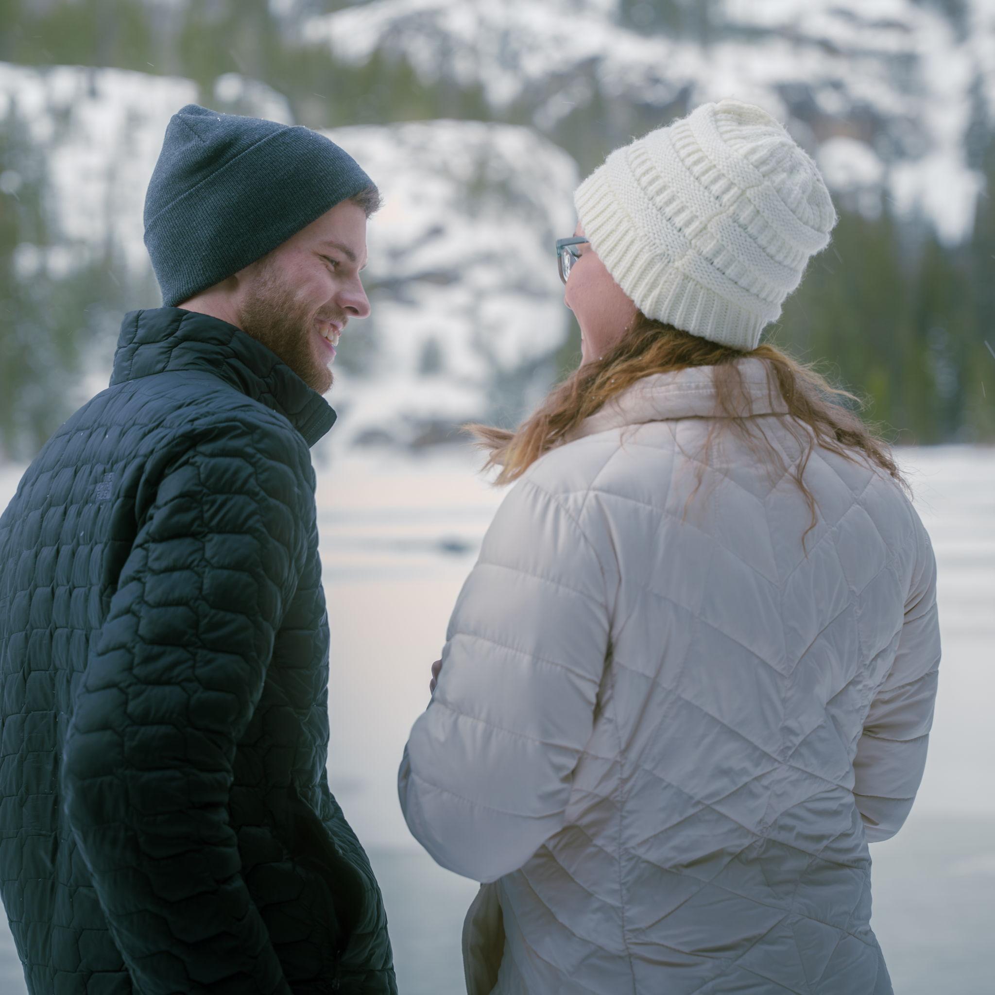 Proposal at Bear Lake, Estes Park Colorado. Aimee had no idea...well she definitely had her suspicions.