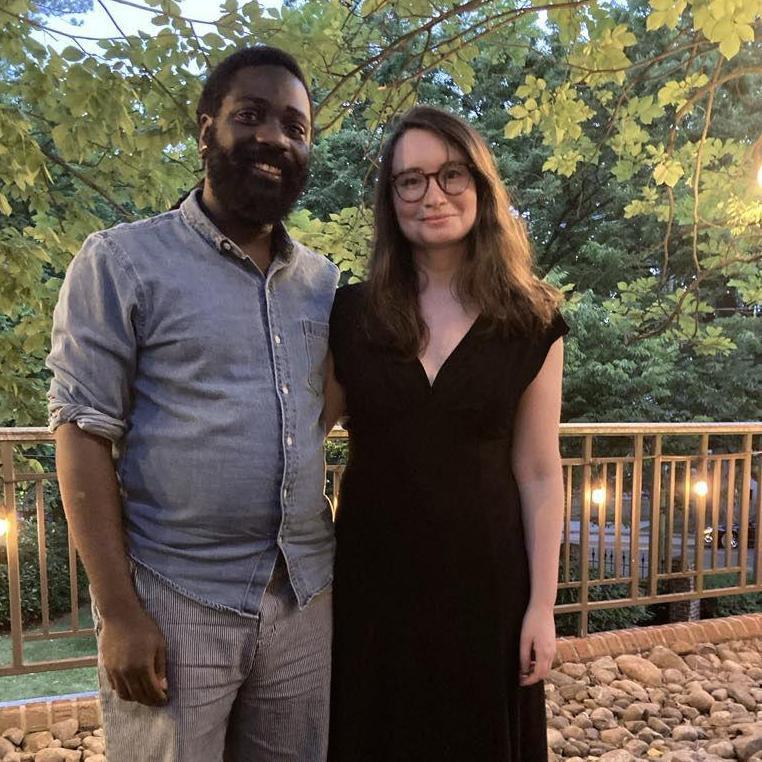Celebratory dinner in DC post-engagement :)