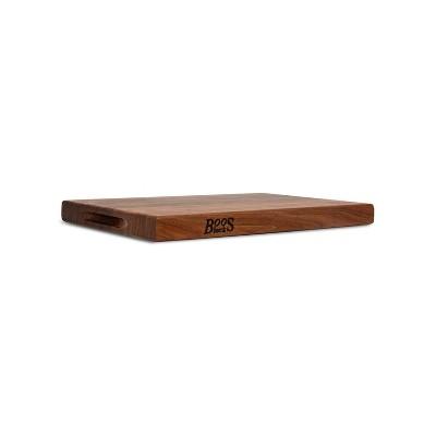 John Boos Walnut Wood Edge Grain Reversible Cutting Board, 20 x 15 x 1.5 Inches