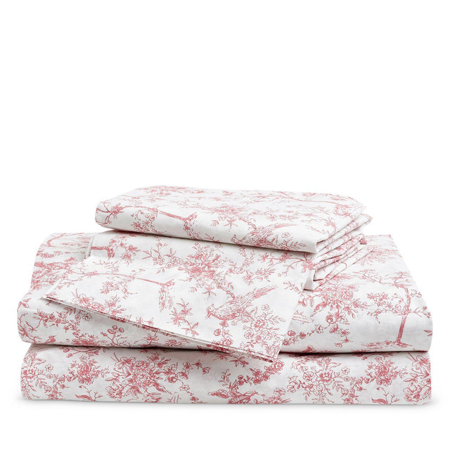 Petite Plume Timeless Toile Percale Sheet Set, King